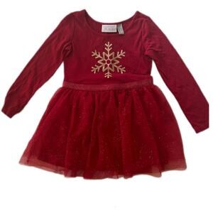 The Children’s Place Girls Glitter Snowflake dress